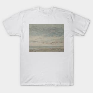 Low Tide at Trouville by Gustave Courbet T-Shirt